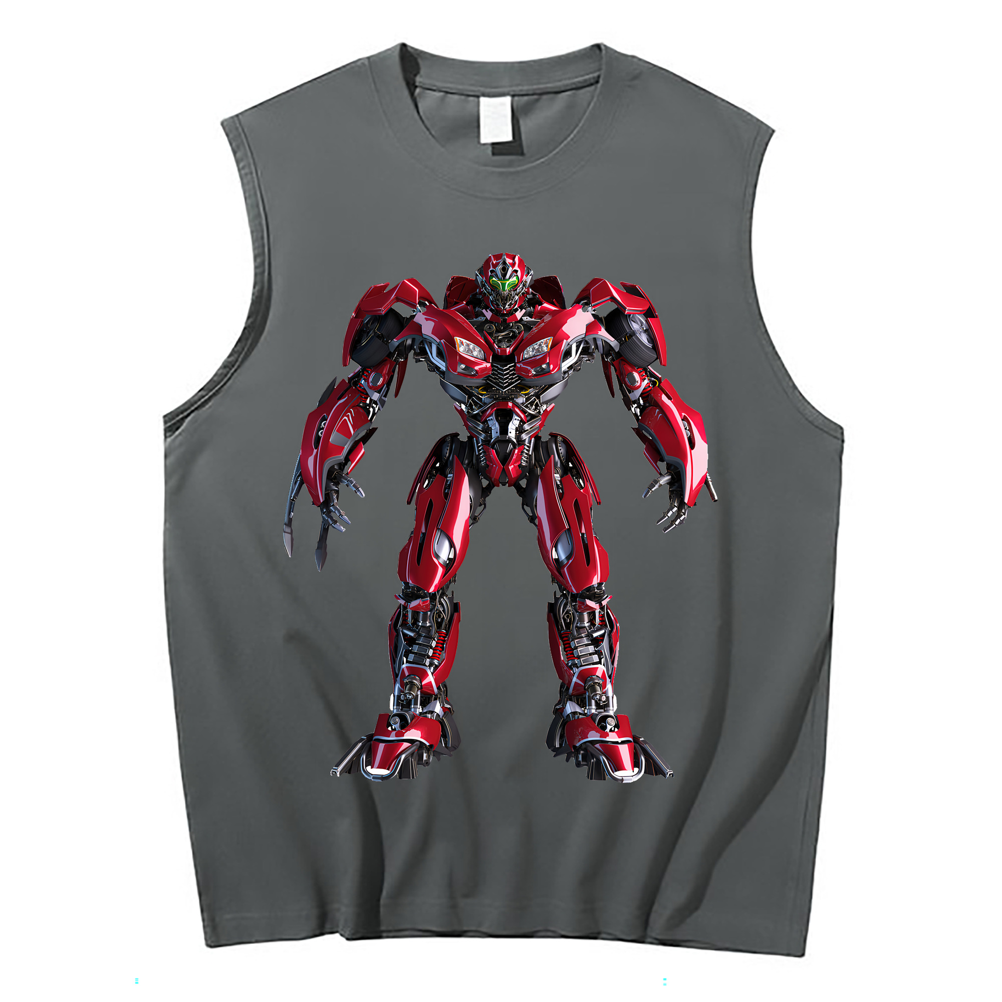 （画像用） Transformers トランスフォーマー コットン100％タンクトップ（フロントプリント）